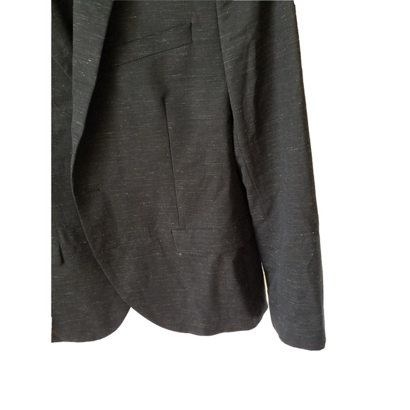 Calibrate Mens Size 44R Extra Trim Fit Jacket Black Wide Peak Single Breasted - Picture 4 of 7